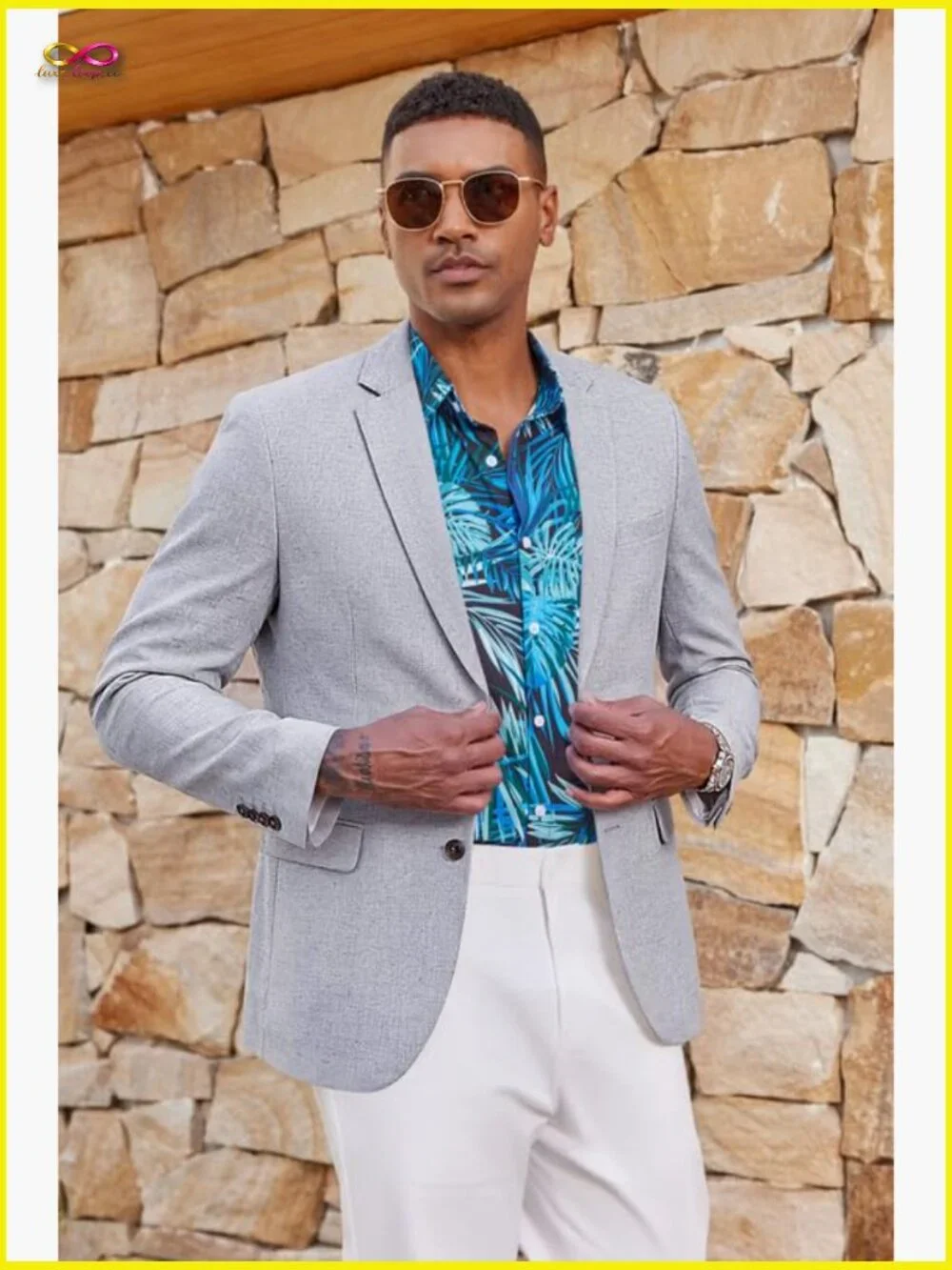 Lightweight Linen Blazer Classic Tailored Fit Business Casual Sport Coat - Picture 3 of 7
